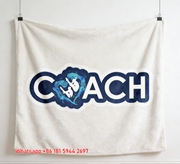 Swimming Coach Water Splash Print Flannel Throw Blanket for Sofa C125